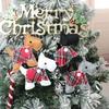Christmas & New Year Small Dog Tree Ornaments - Square Pendant Decorations for Hanging