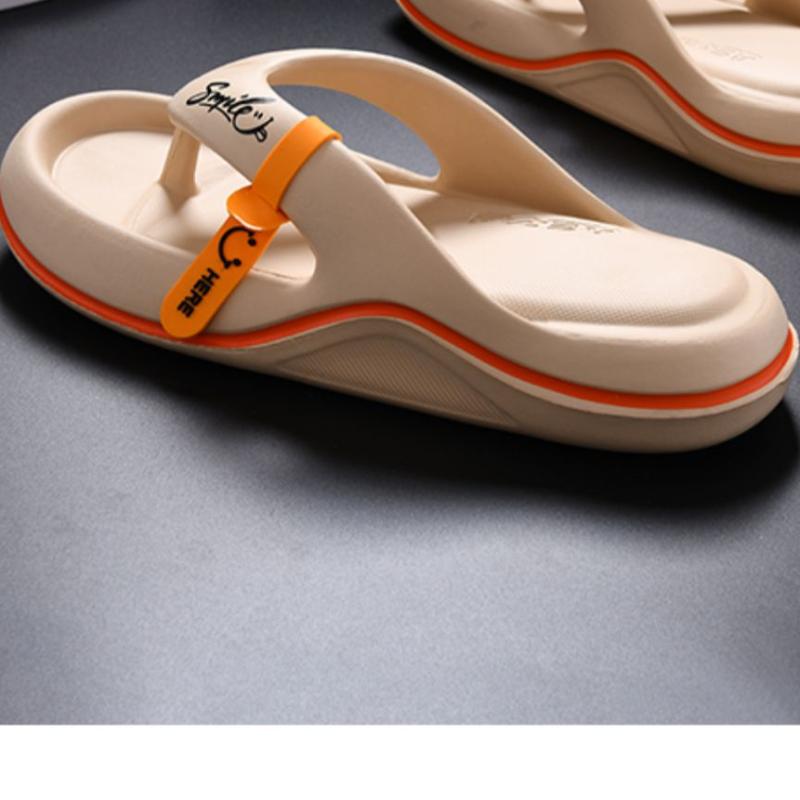 Fashion Flip Flops Men's Summer EVA Soft Sole Slippers for Men Outdoor Casual Beach Shoes Home Non-slip Bathroom Slides Shoes