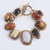 Europe And The United States Explosive Bracelet Trend Personality Geometric Metal Stone Bracelet Wholesale