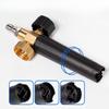 1 szt. Pistolet pianowy, Wytrzymały Pistolet Pianowy do Pojazdów Shock Wave z Szeroką Szyjką Regulowany Pistolet do Piany Śnieżnej i Gęstej Piany, z Szybkozłączką 1/4 cala