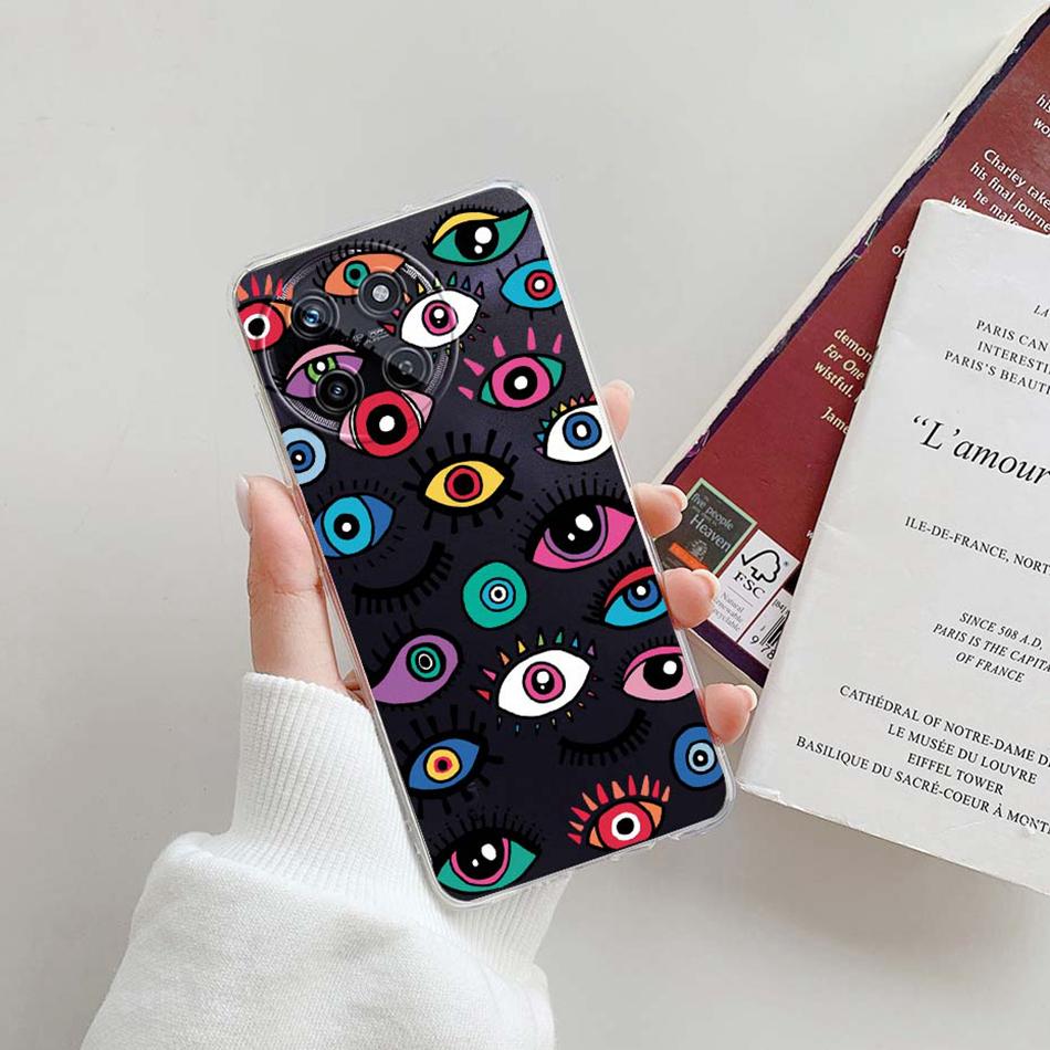 For Realme 11 4G Case Cute Fashion Patterns Clear Silicone Soft TPU Phone Back Cover For Realme 11 Realme11 4G 2023 Funda Bumper
