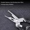 Curved Nose Fishing Pliers Multifunctional Hook Remover Tool Outdoor Line Cutting Pliers for Lure Fishing Split Ring Opener