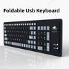 Soft Silicone Flexible Keyboard Foldable Wired Keyboard Colorful USB Keyboard  Home Use