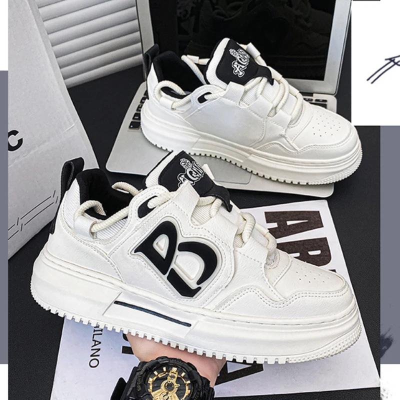 Fashion Brand Men Casual Shoes Fashion Men's Sneakers Comfortable Breathable Male Platform Shoes Men White Flats Zapatillas De Hombre