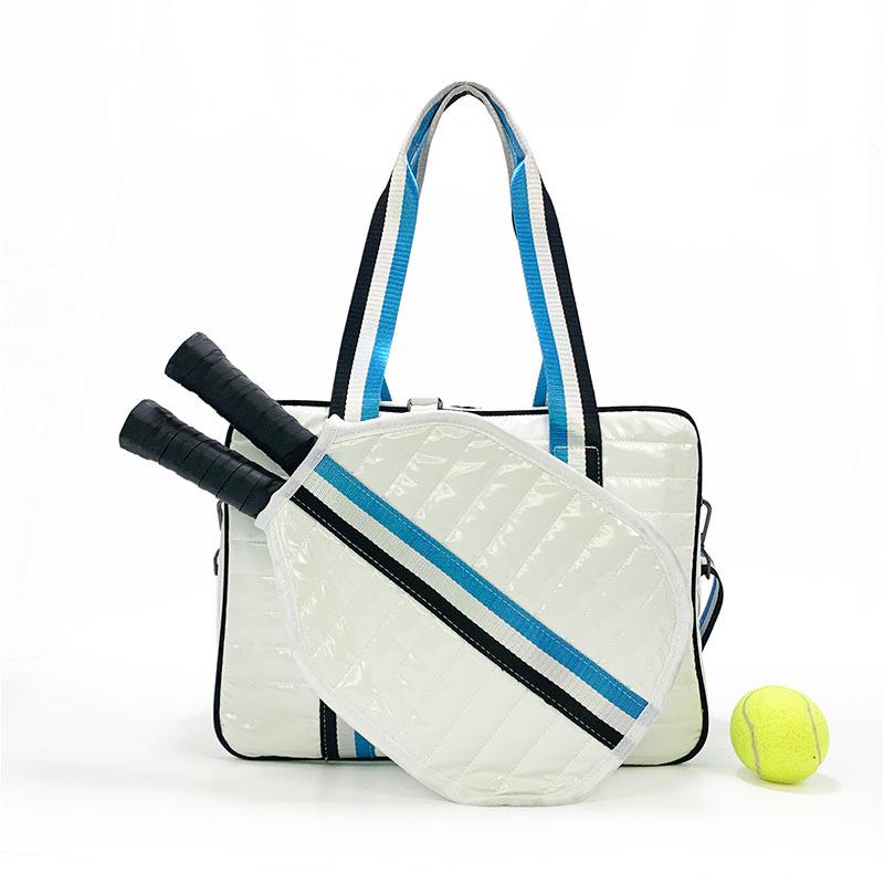 2025 Portable Sports Bag for Badminton, Tennis & Pickleball - Fits 2 Rackets, Handheld, Large-Capacity, Down Cotton