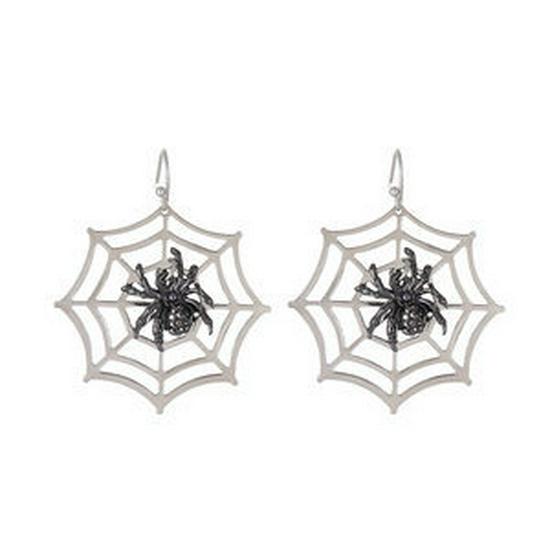 Damen Halloween Ohrringe: Lustige kleine Teufel-, Fledermaus-, Spinnen- und Kürbis-Designs