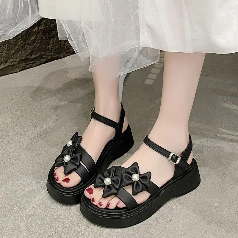 Fashion Women's Sandals Outdoor Flowers Luxury Summer Daily Ladies Shoes 2025 Trend Designer Chic and Elegant Sales Comfort Vintage Shoe