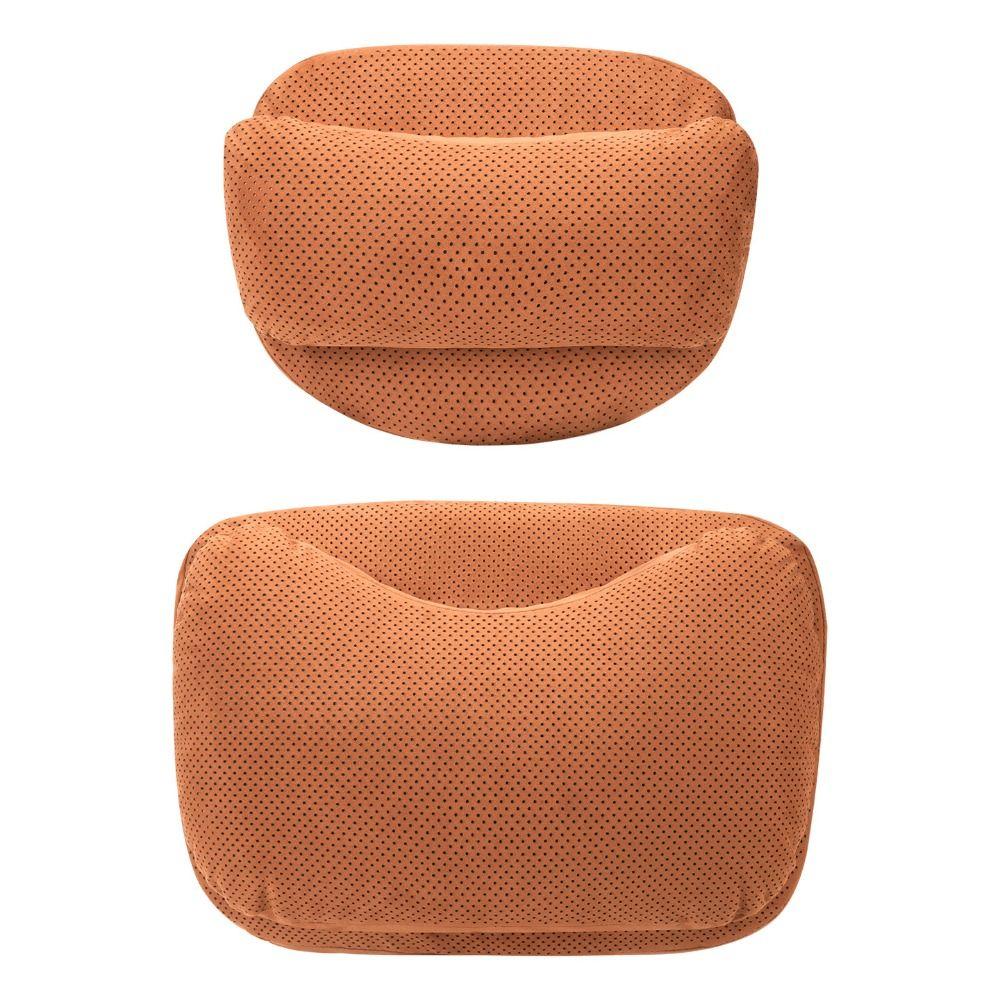 Suede Memory Cotton Seat Waist Cushion Ergonomic Support Lumbar Support Cushion  Car