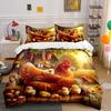 "Cozy Barnyard Sunrise." Bedding Sets Duvet Covers Pillowcases(1* Duvet Cover 2* Pillowcases Without Duvet Insert)