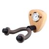 Wandmontierter Gitarrenhalter mit Hygrometer Holz Rutschfest Multifunktionaler Gitarrenhaken für Violine Mandoline Bass Leicht