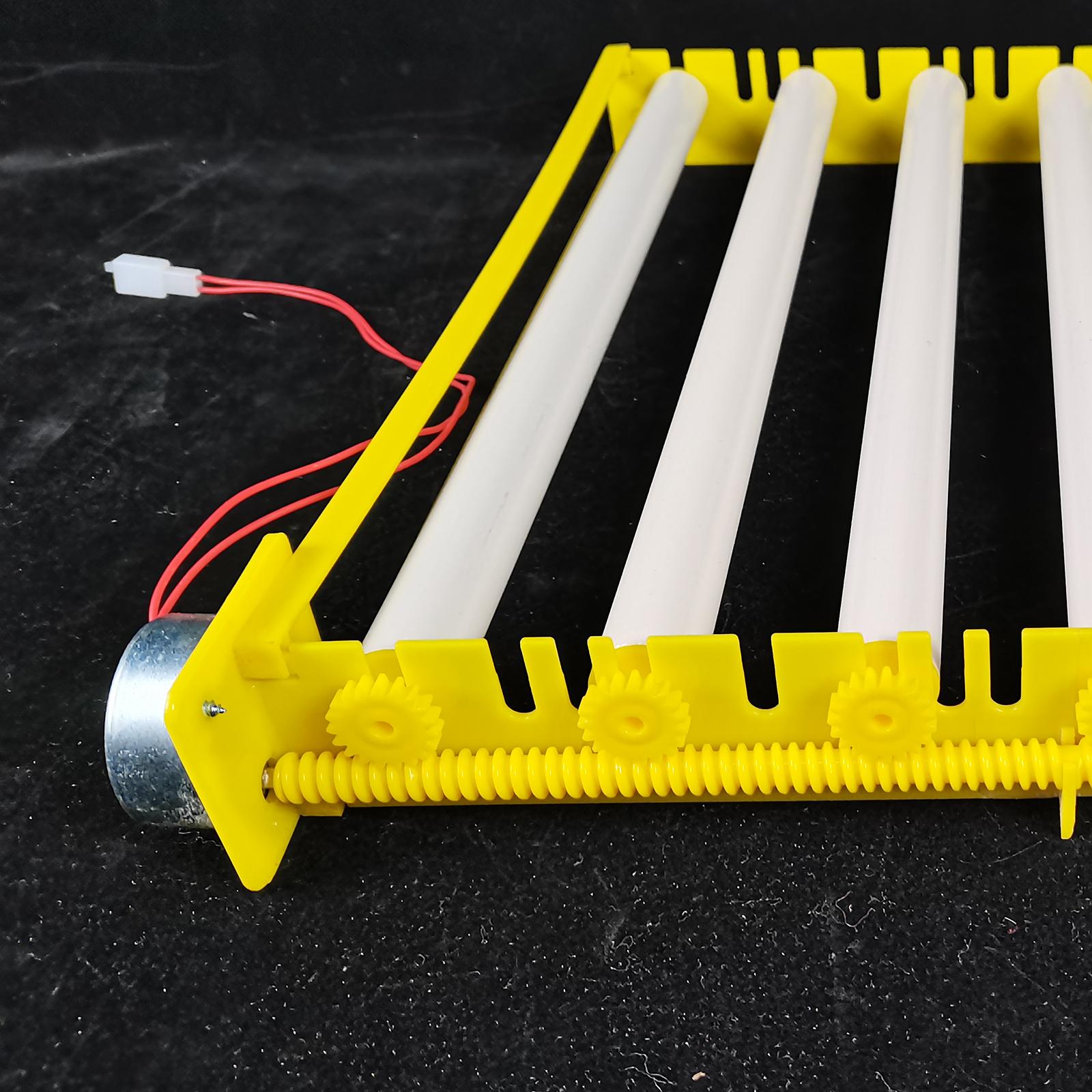 Plastic Egg Incubator Tray Automatic Egg Turner Chicken Duck Goose Pigeon 7 Tubes