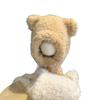 New cute bear ear plush hat for women, winter face-slimming plush warm hat, Lei Feng hat