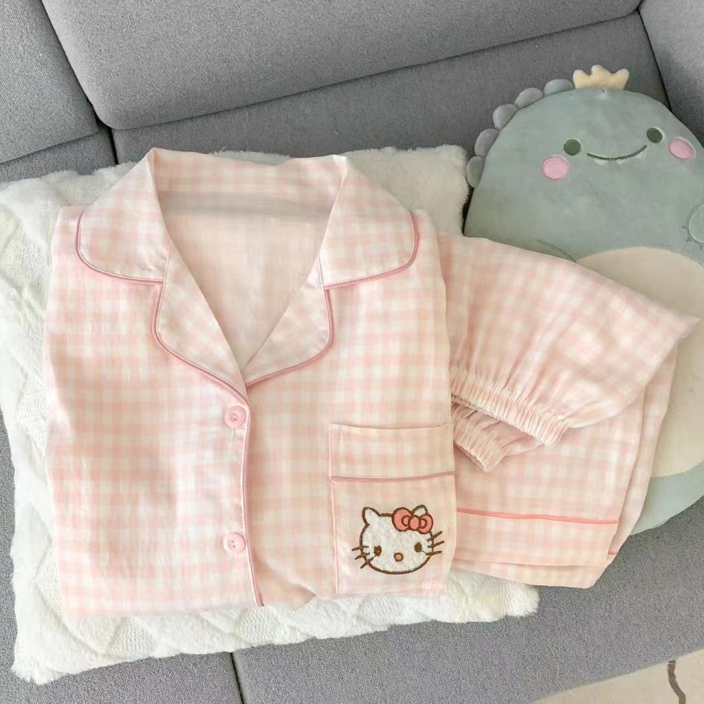 Sommer neue Pyjamas Damen kurzärmelig Shorts dünne Wolkenbaumwolle Cartoon niedlich große Größe Koreanische Version Loungewear