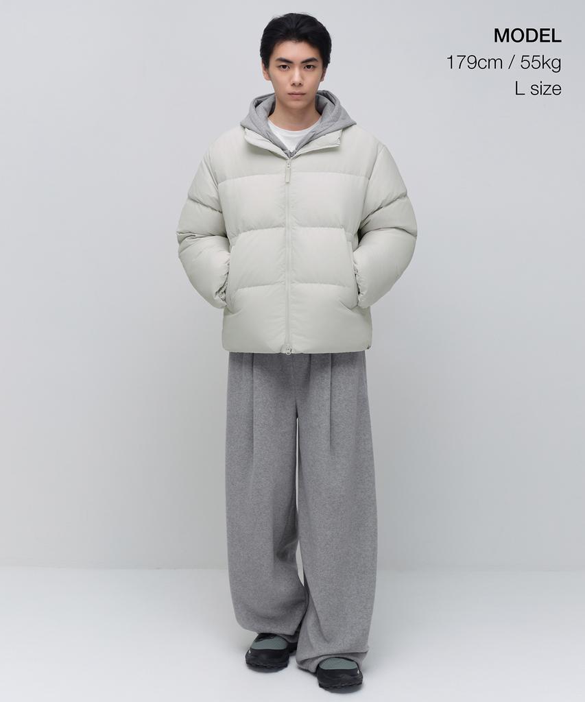 Musinsa Standard Down Puffer Short Padded Jacket [Dusty Cream]