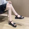 Fashion Trendy Summer New Women's Sandals Casual Daily Thick Bottom Non Slip Beach Solid Color Flat Sandals Sneakers Zapatos De Mujer