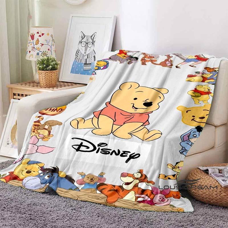 DIY Personalized Name Blanket, Pooh Bear Theme, Soft and Comfortable, Suitable for All Seasons, A Special Gift.