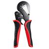 Manual Ferrule Crimping Pliers with Ratcheting Action, Guide Block, and Grip Shell for Wiring Repair and Install Work