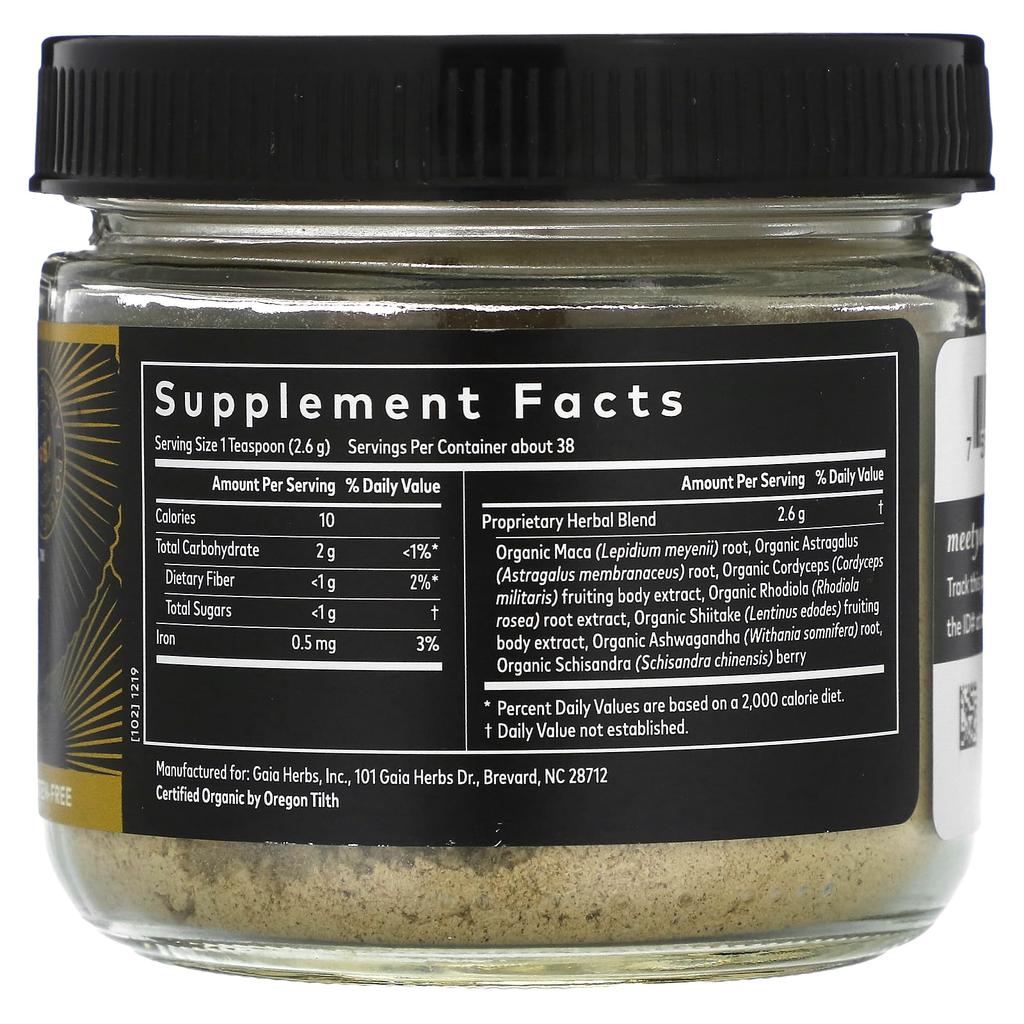 Everyday Adaptogen, with Cordyceps Sinensis, Hong Kyung Cheon and Ashwagandha, 100G (3.53Oz)