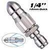 Jet d'eau Pulvérisateur Haute Pression Buse Nettoyer Égout 1/4" Acier Inoxydable Nettoyeur Haute Pression Raccord Rapide Buse Outil Tuyau Vidange Eau