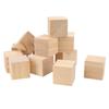 12Pcs Unfinished Wooden Blocks Smooth Durable Sturdy Uniform Size Small Wood Cubes for Crafts DIY Home Decor