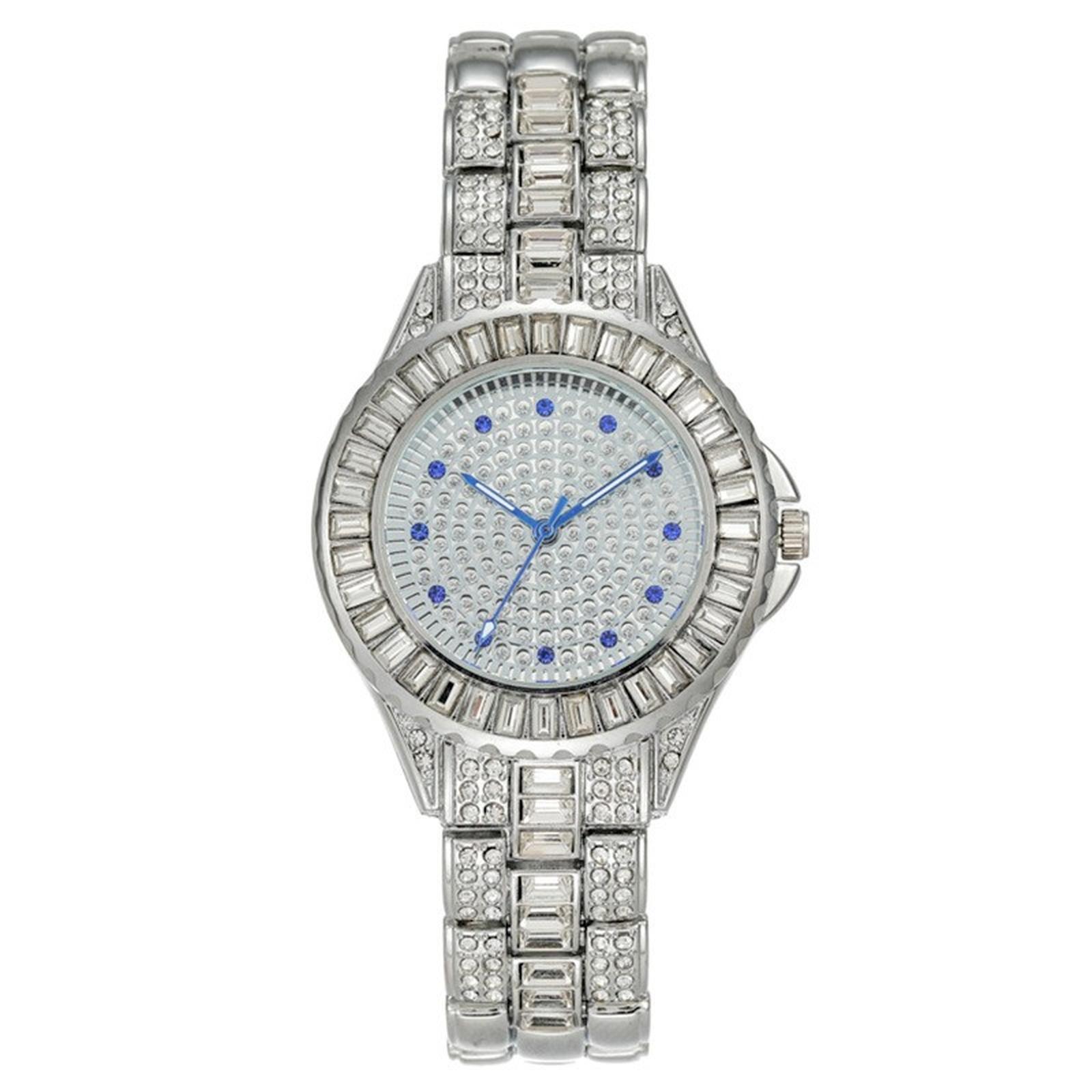 

Women Fashion Leather Watch One Size серебряный