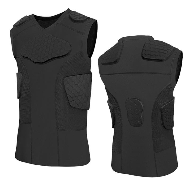 Anti-collision Long-sleeved Football Goalkeeper Suit, Football Suit, Ski Hip Protection, Chest Protection, Basketball Sports Training Suit.