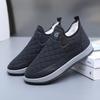 Men's Slip-On Non-Slip Snow Boots - Insulated, Warm Cotton Shoes for Middle-Aged & Elderly