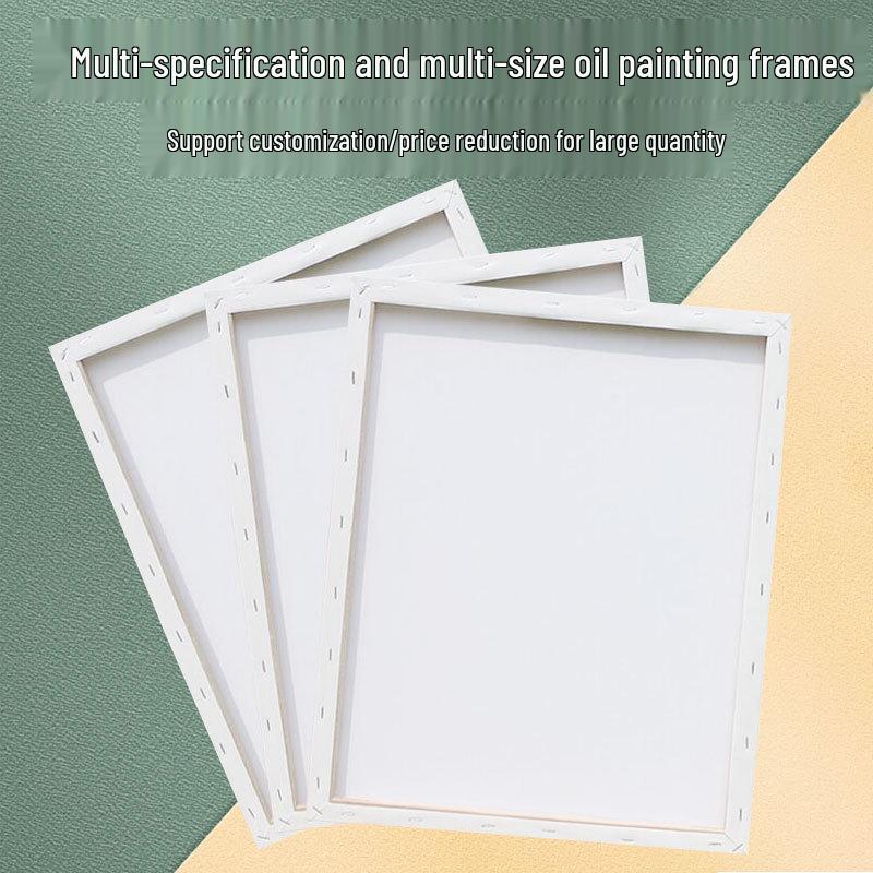 Pure Cotton Canvas Oil Painting Frame: Solid Wood Acrylic Watercolor Board for Art Students