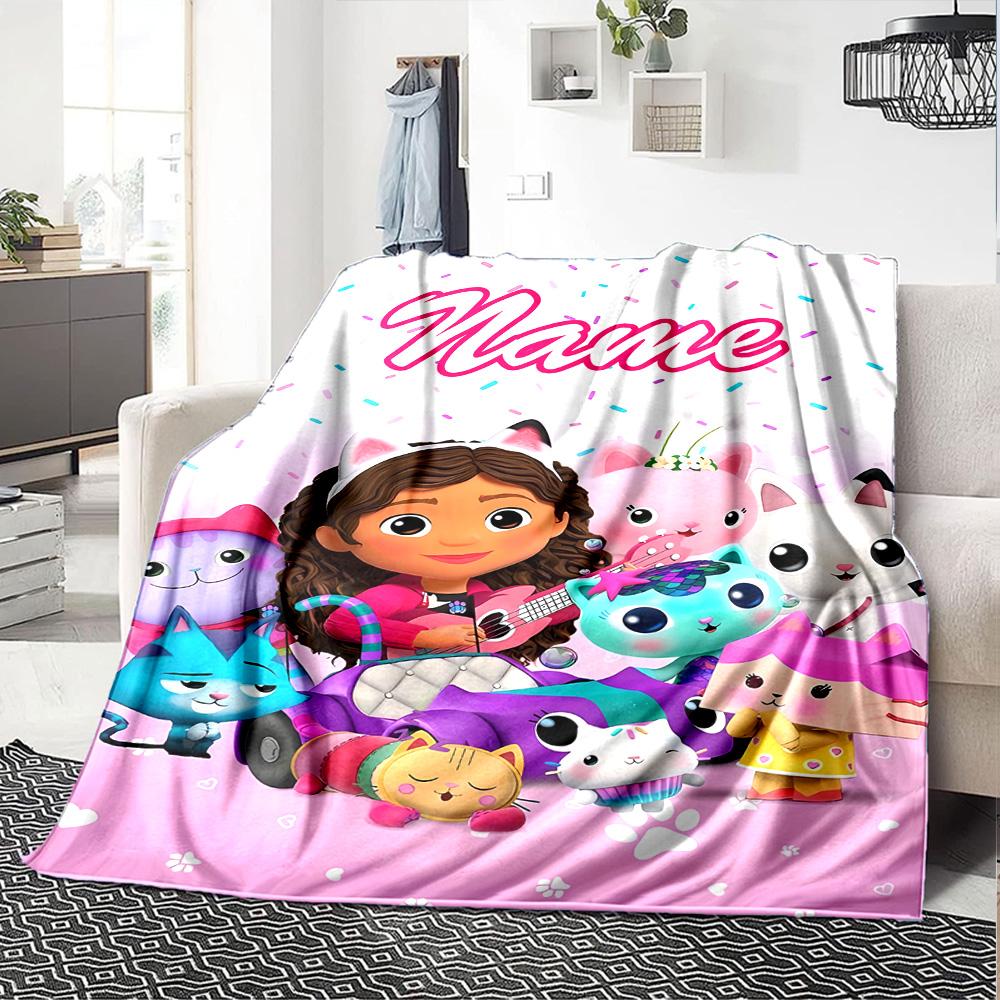 Customizable Gaby's Bubble House3 Throw Blanket – Personalized Name, All-Season Cozy Snug Blanket, Machine Washable, Personalized Blanket