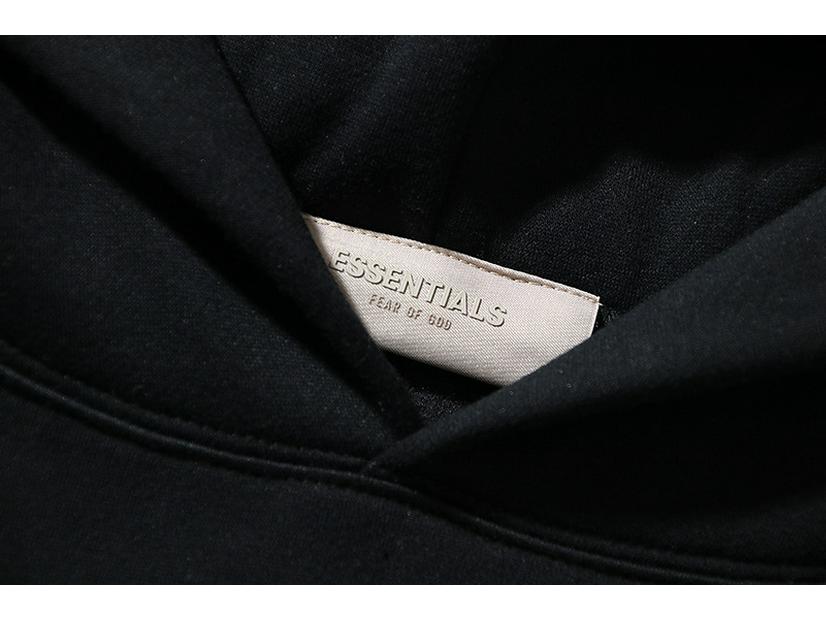 2025 Trendy Black Print Unisex Loose Hoodie with Essentials