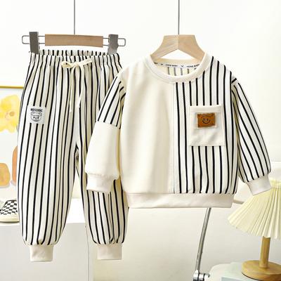 Spring Autumn Baby Girl Clothes Children Boys Fashion Striped T-Shirt Toddler Casual Costume Infant Outfits Kids Sportswear