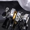 Elegant 925 Silver Plated Geometry Ring Inlaid with Dazzling Rhinestone Luxurious Party Birthday Jewelry Gift