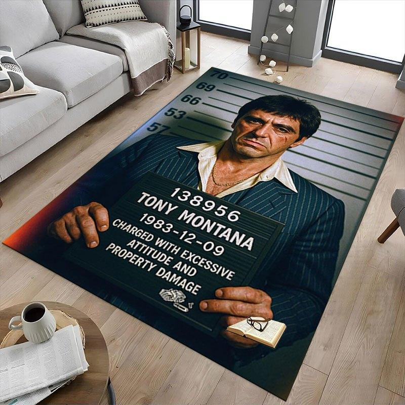 1 szt. Dywanik Biurowy Krzesło Scarface Miękki, Wygodny, Na Wszystkie Pory Roku, Idealny do Domu, Sypialni lub Biura, Idealny Prezent dla