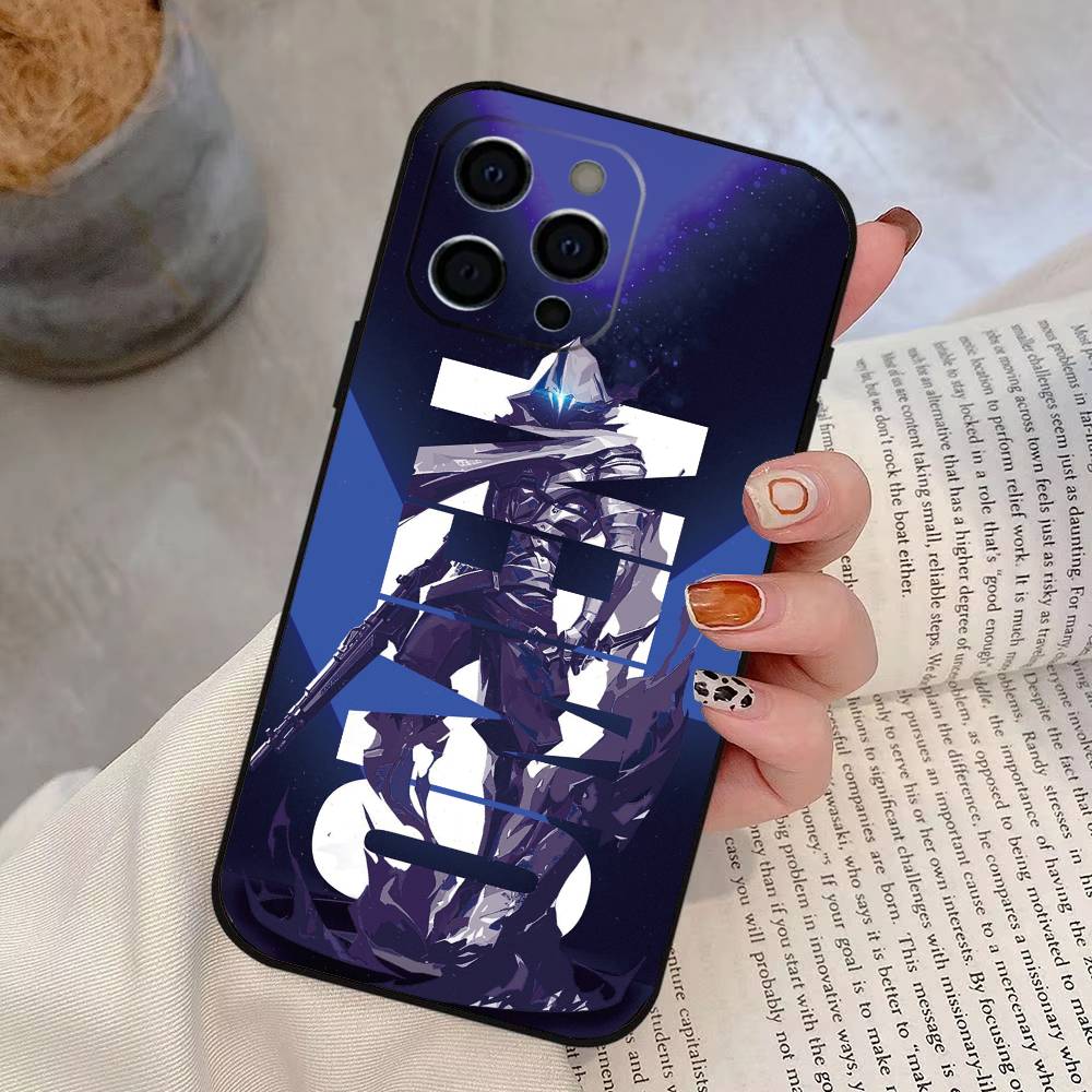 

V-ValorantS O-Omen Phone Case Silicone Soft For IPhone 17 16 15 14 13 12 11 X XR Plus Pro Max Plus iPhone16ProMax