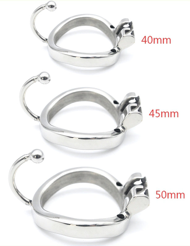 Hooky Metal Chastity Cage 7.5 X 3.3cm - CockLock - Chastity Cages
