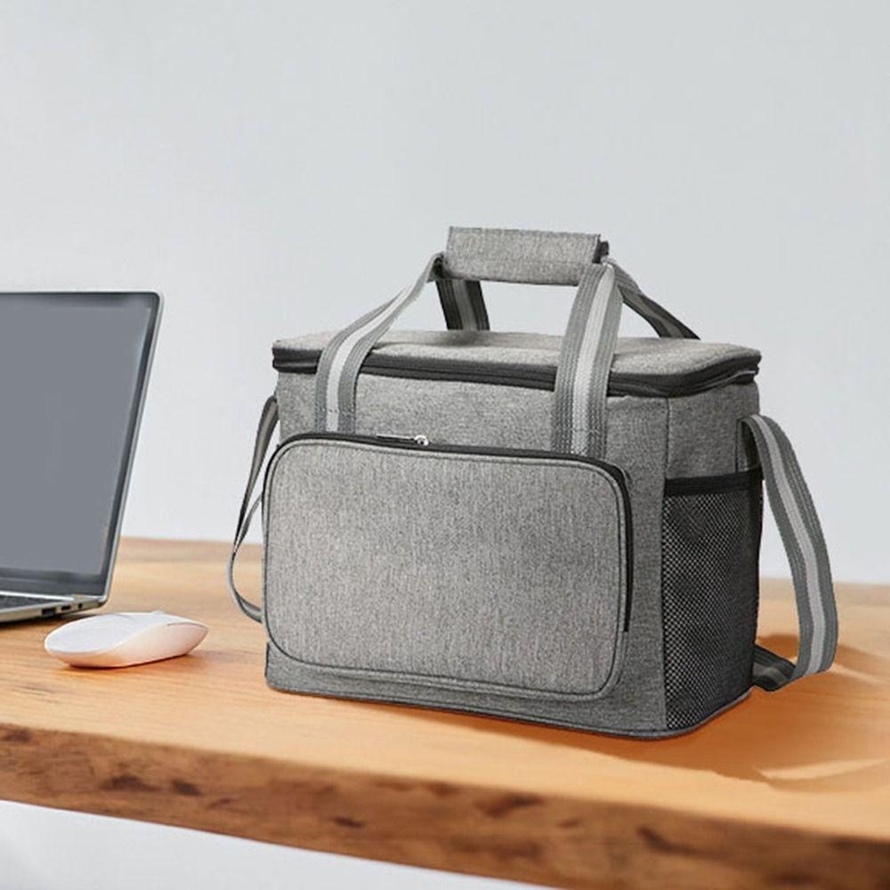 15L Thermal Lunch Bag Handheld Cooler Lunch Box Leak-proof Insulated Cooler Bag  Camping