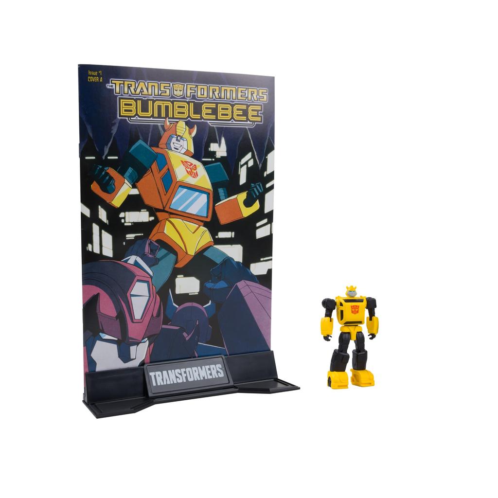 McFarlane Toys Transformers Page Puncher 2 Pack Bumblebee and Wheeljack Action Figures with 2 Comics - 3"