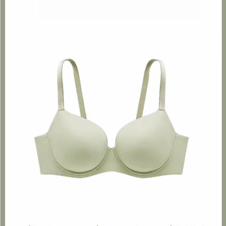 Dámská bezešvá letní tenká podprsenka s kosticemi, podprsenka plus size, sebraná, doplňující prsa, podprsenka proti povislým prsům