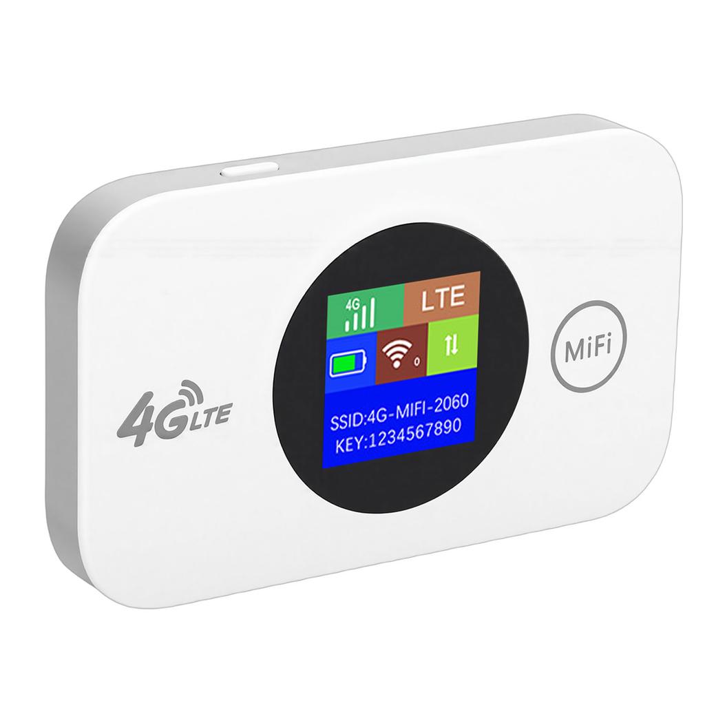 Portabl 4G WiFi Router with SIM Card Slot 300Mbps 4G LTE WiFi Mobile Hotspot for Travel Camping Outdoor