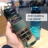 500ml Large Capacity Plastic Water Bottle Leak-proof Anti-fall Drinkware Portable Outdoor Sports Water Bottle for Kid Gym Travel