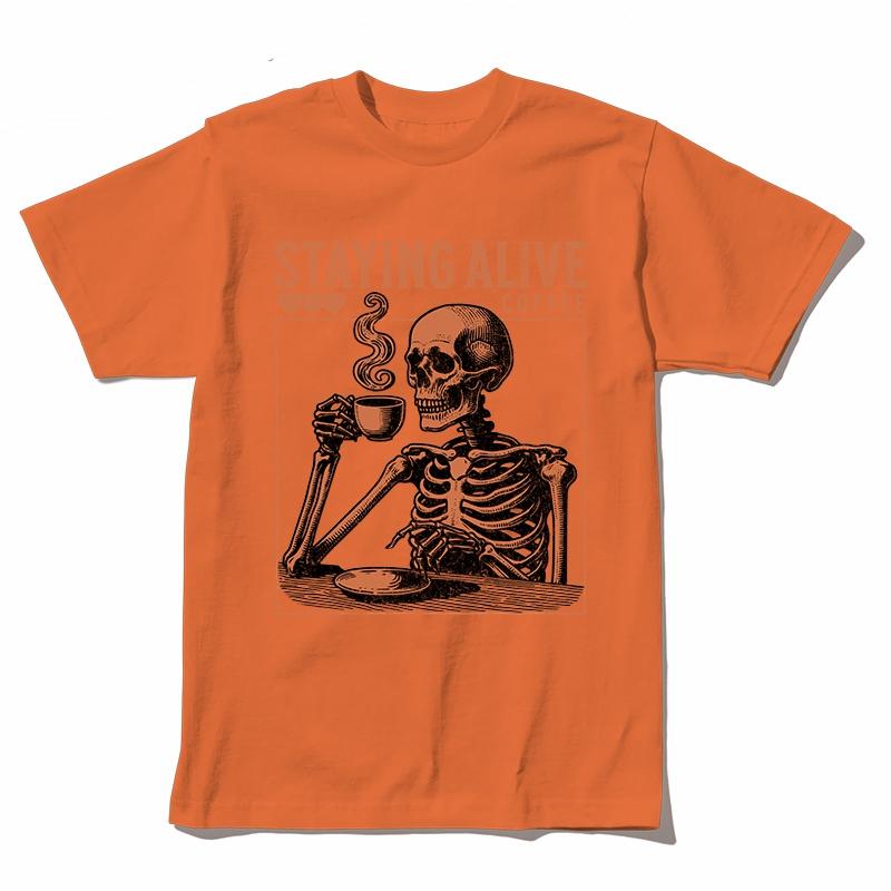 Coolmind U0020-T2 Skull Exclusive Graphic Men Tshirt Big Size Cool T Shirt Men Unisex Tee Shirts Tops