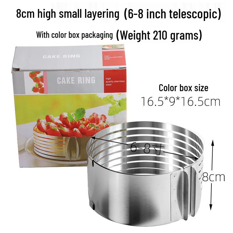 Stainless Steel Mousse & Cookie Cutter Set - Round Cake, Chocolate, DIY Baking Tool