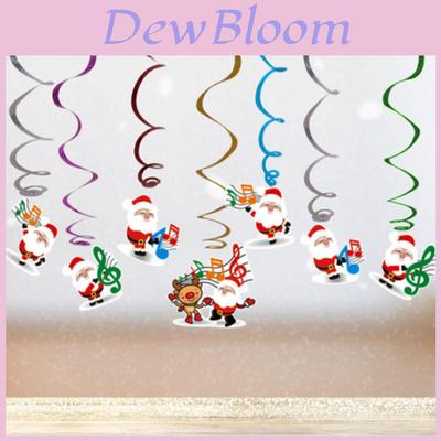 Creative Christmas Hanging Decorations For Kids School Festive Spiral Banners And Triangle Flags