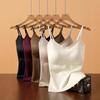 Canottiera da Donna con Spalline Sottili e Reggiseno Imbottito Integrato Top Interno Pezzo Unico