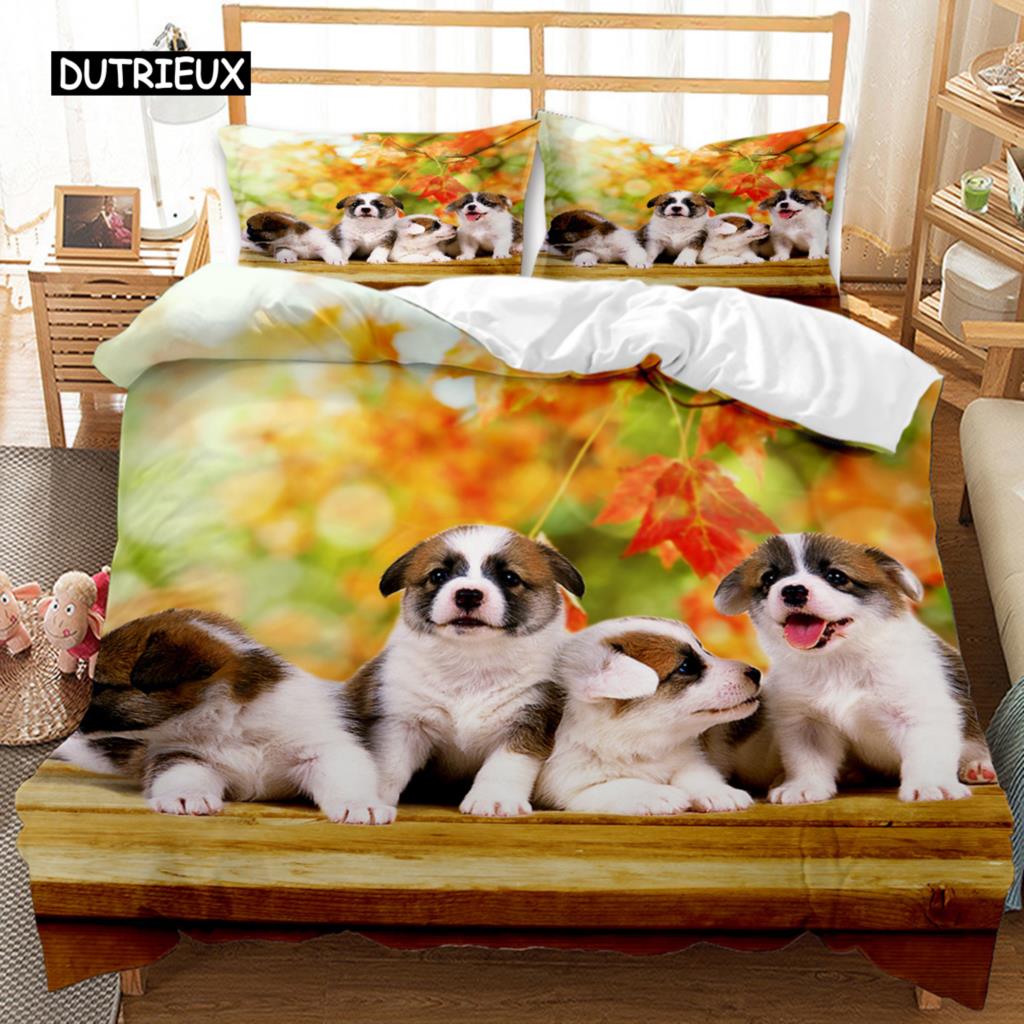 

Комплект постельного белья для собак с изображением французских бульдогов для детей-подростков, двухспальных, черного цвета, с изображением щенка, питомца, собачки, животного, полиэстеровое одеяло EU single(135x200cm)