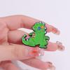Cartoon Green Reptar Dinosaur Enamel Pin Nostalgia Animation Movies Funny Ainimal Brooch Lapel Badge Jewelry Gift For Friends