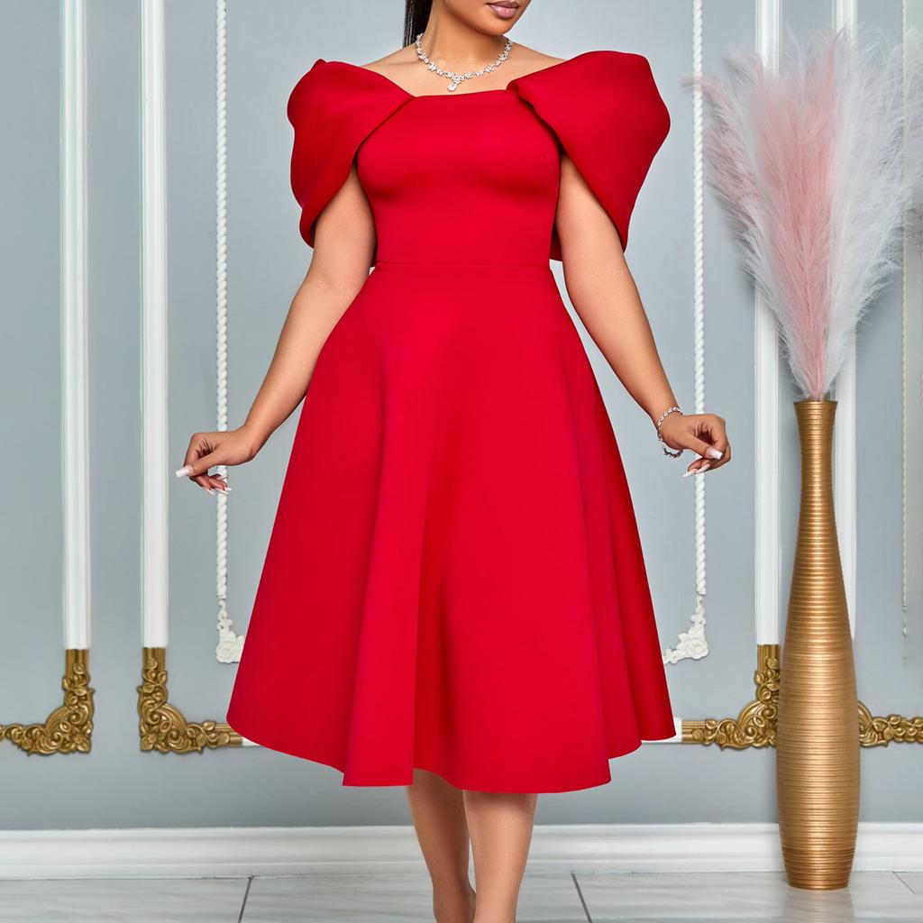 Women's Plus Size Dress Fashionable Temperament Elegant Sexy Party Dresses Evening Dress