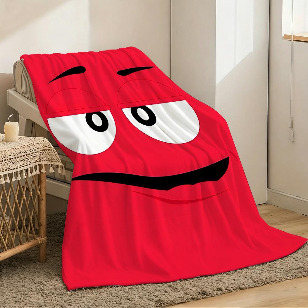 M&M's Throw Lightweight 240g Flannel Blanket Soft Skin-friendly for Summer Cooling
