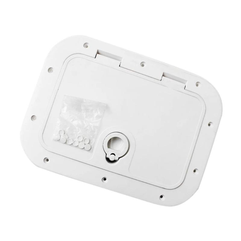 Marine Safety Hatches Deck Plate With Reinforced Hinges Weatherproof Construction And Key Lock For Outdoor Installation