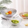 Nordic Crystal Glass Fruit Bowl Set